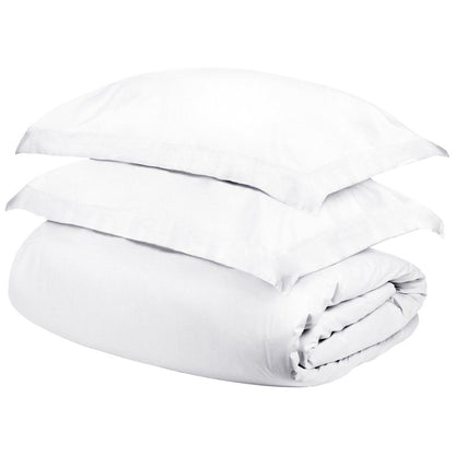 White Queen Cotton Washable Duvet Cover Set HomeRoots
