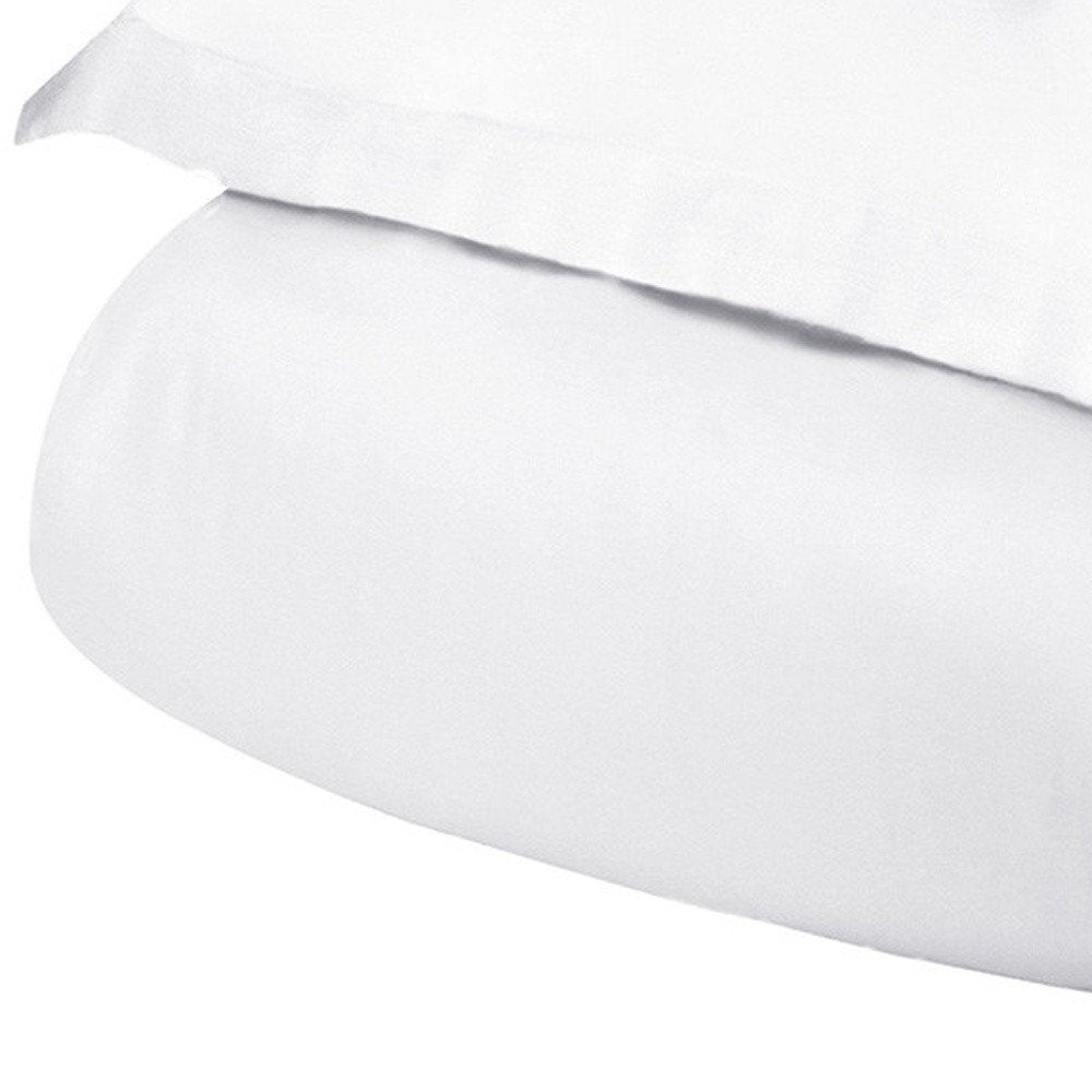 White Queen Cotton Washable Duvet Cover Set HomeRoots