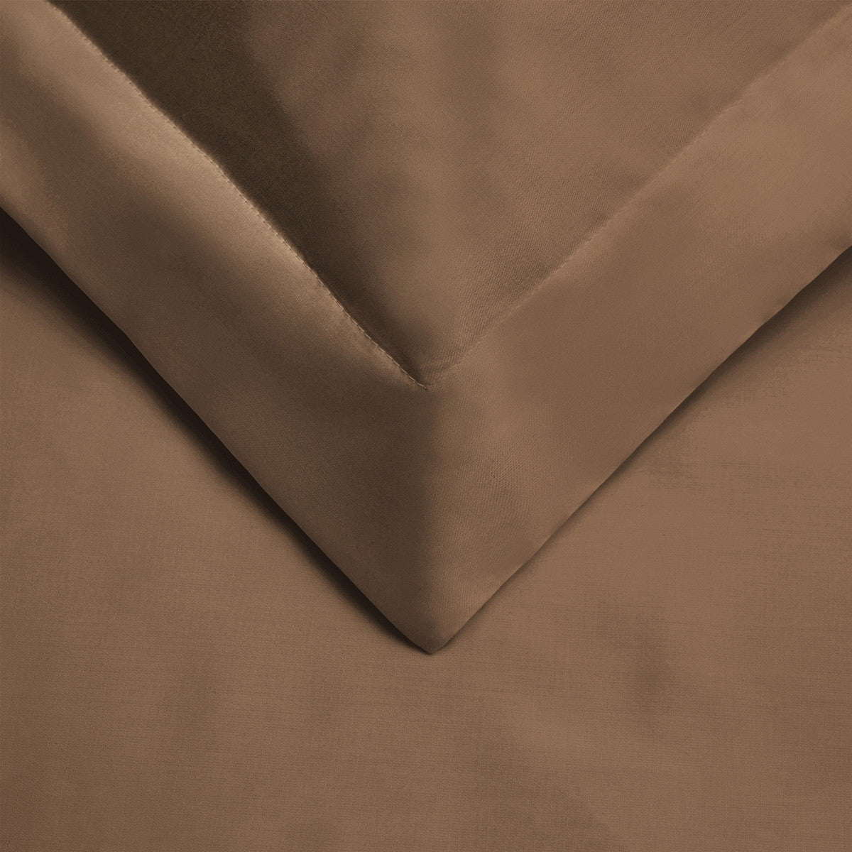 Taupe King Cotton Blend 400 Thread Count Washable Duvet Cover Set