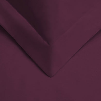 Plum Twin Cotton Washable Duvet Cover Set HomeRoots