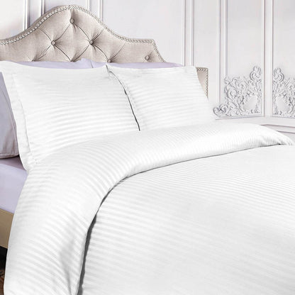 White Queen Cotton Blend 400 Thread Count Washable Duvet Cover Set HomeRoots