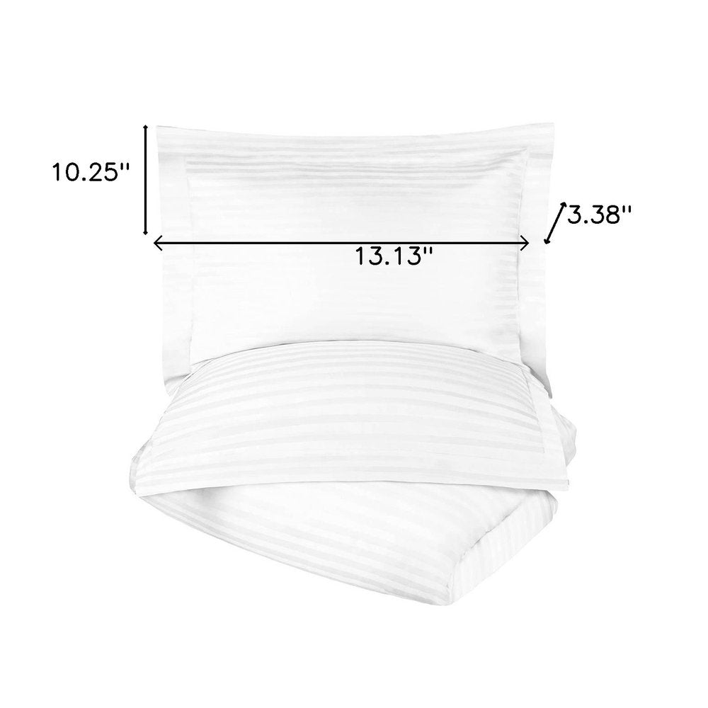 White Queen Cotton Blend 400 Thread Count Washable Duvet Cover Set HomeRoots