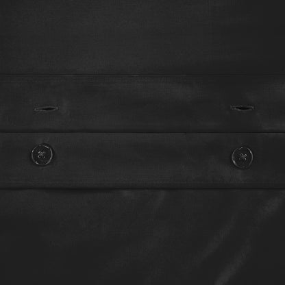 Black Queen Cotton Blend 650 Thread Count Washable Duvet Cover Set