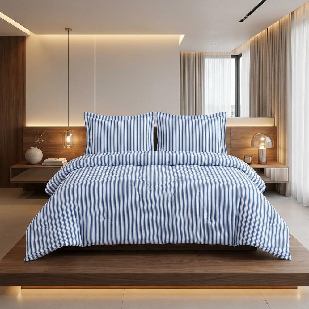 Brown Sugar King Cotton Blend 650 Thread Count Washable Duvet Cover Set HomeRoots