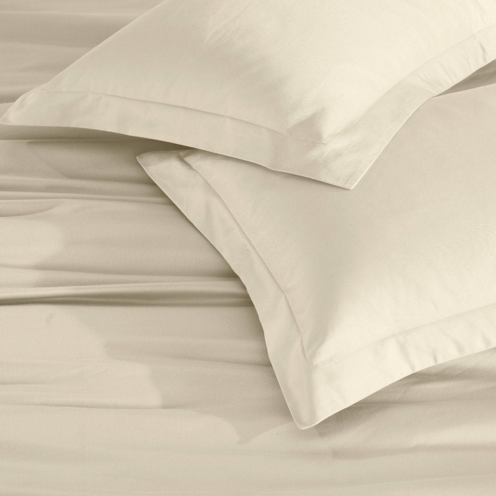 Ivory Twin Cotton Washable Duvet Cover Set — view 1