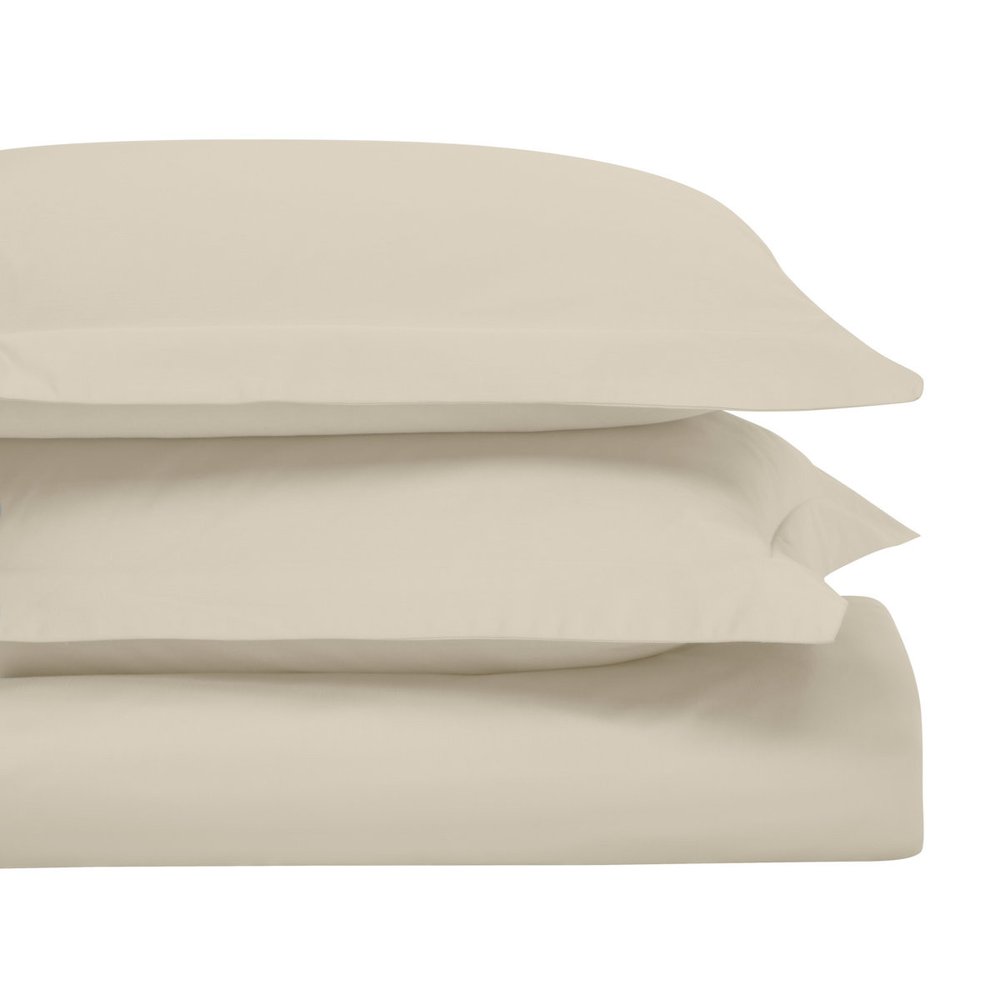 Ivory Twin Cotton Washable Duvet Cover Set — view 2