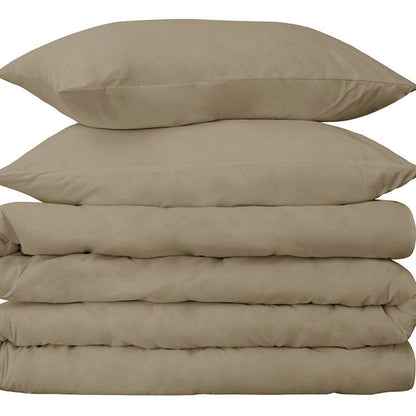 Linen Twin Cotton Washable Duvet Cover Set HomeRoots