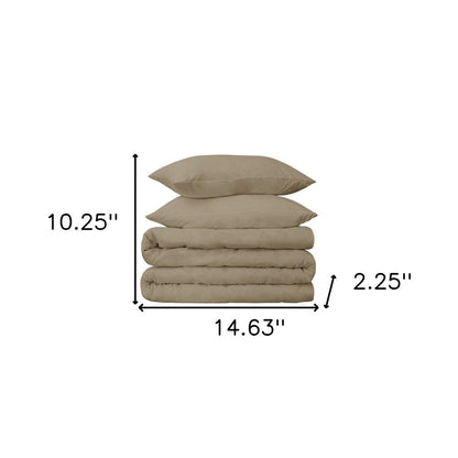 Linen Twin Cotton Washable Duvet Cover Set HomeRoots