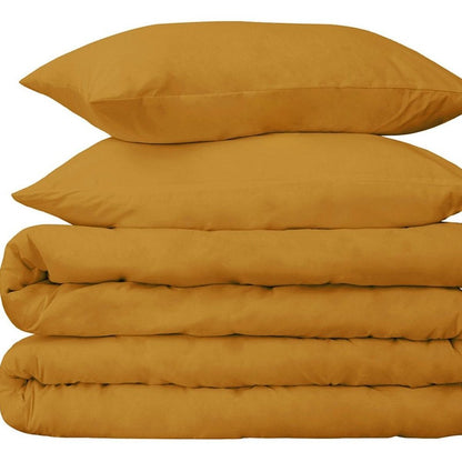 Brown Twin Cotton Washable Duvet Cover Set HomeRoots