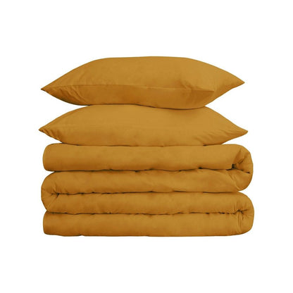 Brown Twin Cotton Washable Duvet Cover Set HomeRoots