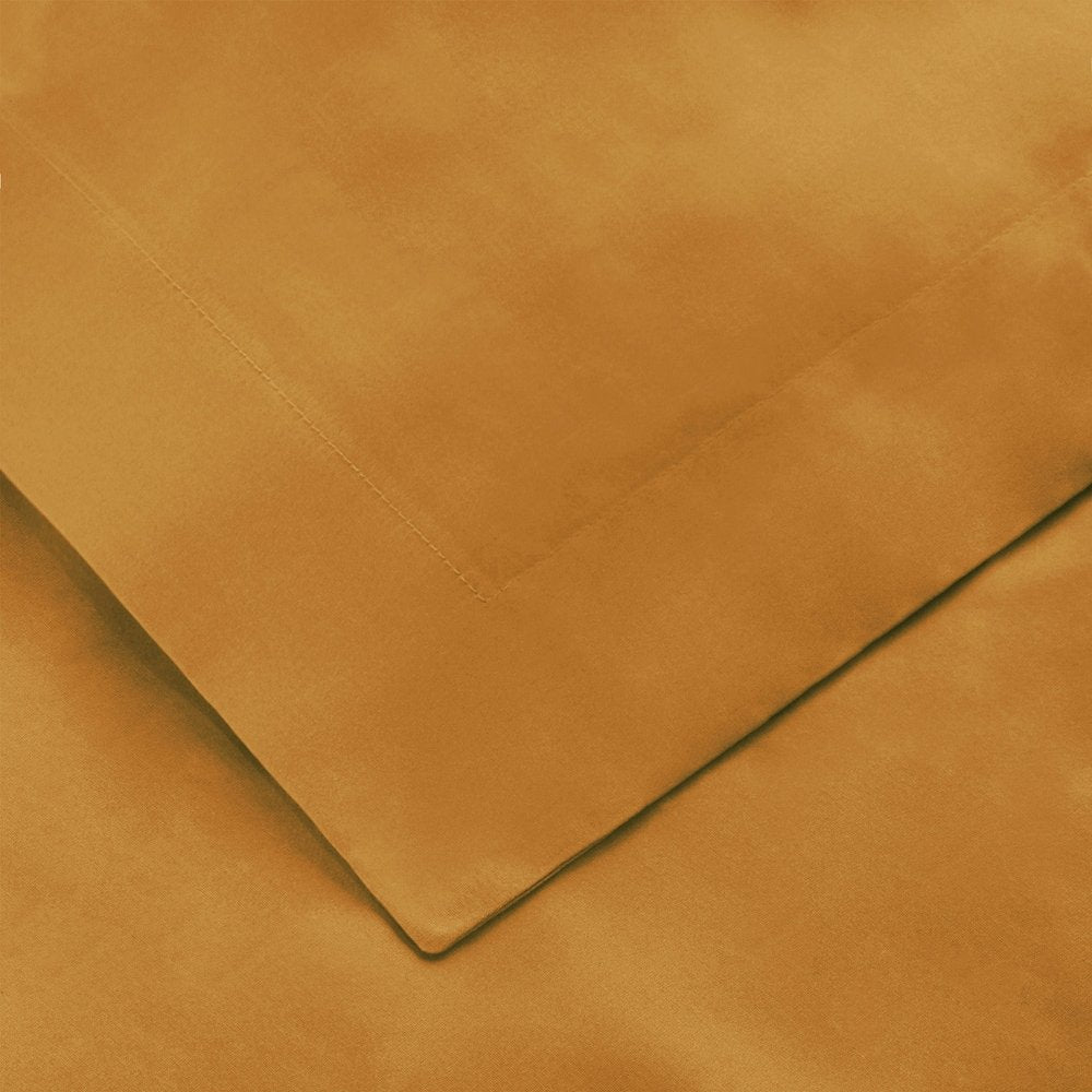 Brown Sugar Twin Cotton Blend 650 Thread Count Washable Duvet Cover Set HomeRoots