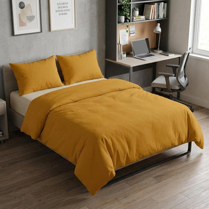 Brown Twin Cotton Washable Duvet Cover Set HomeRoots