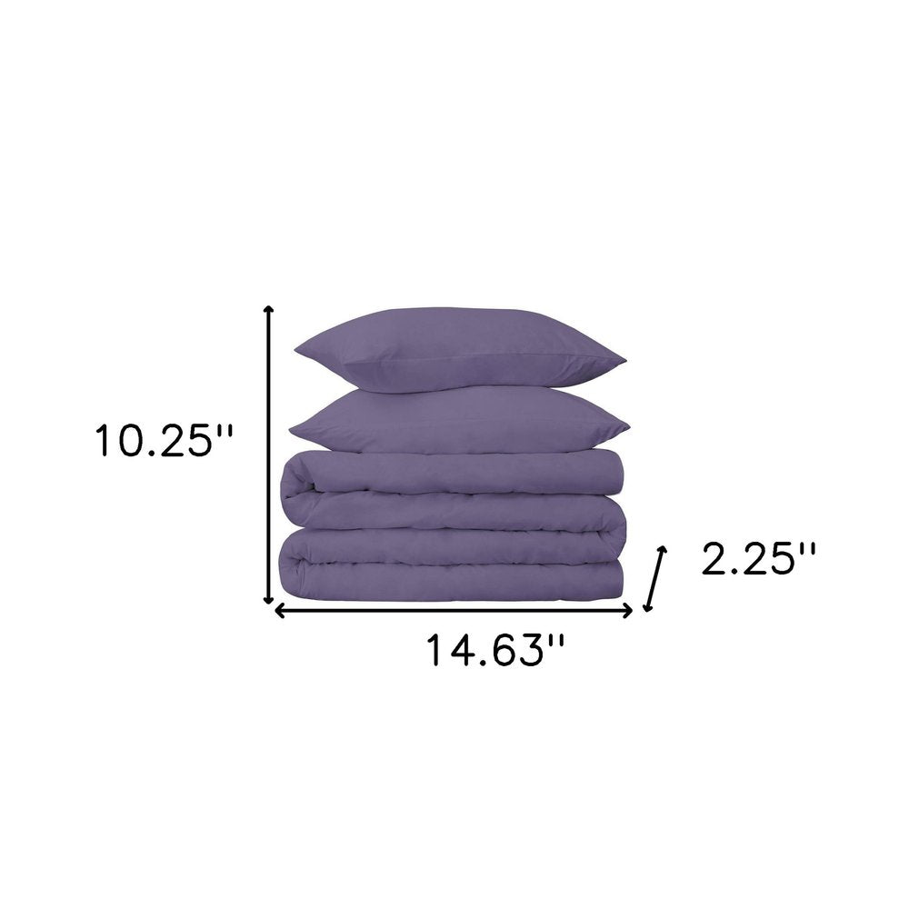 Wisteria Twin Cotton Washable Duvet Cover Set HomeRoots