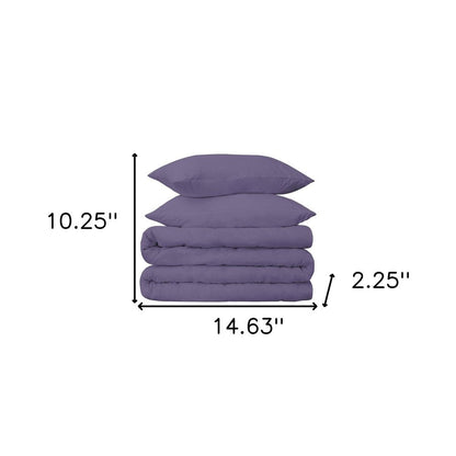 Wisteria Twin Cotton Washable Duvet Cover Set HomeRoots