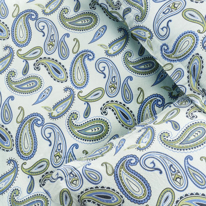 Blue and Green Twin Cotton Blend 0 Thread Count Washable Duvet Cover Set HomeRoots