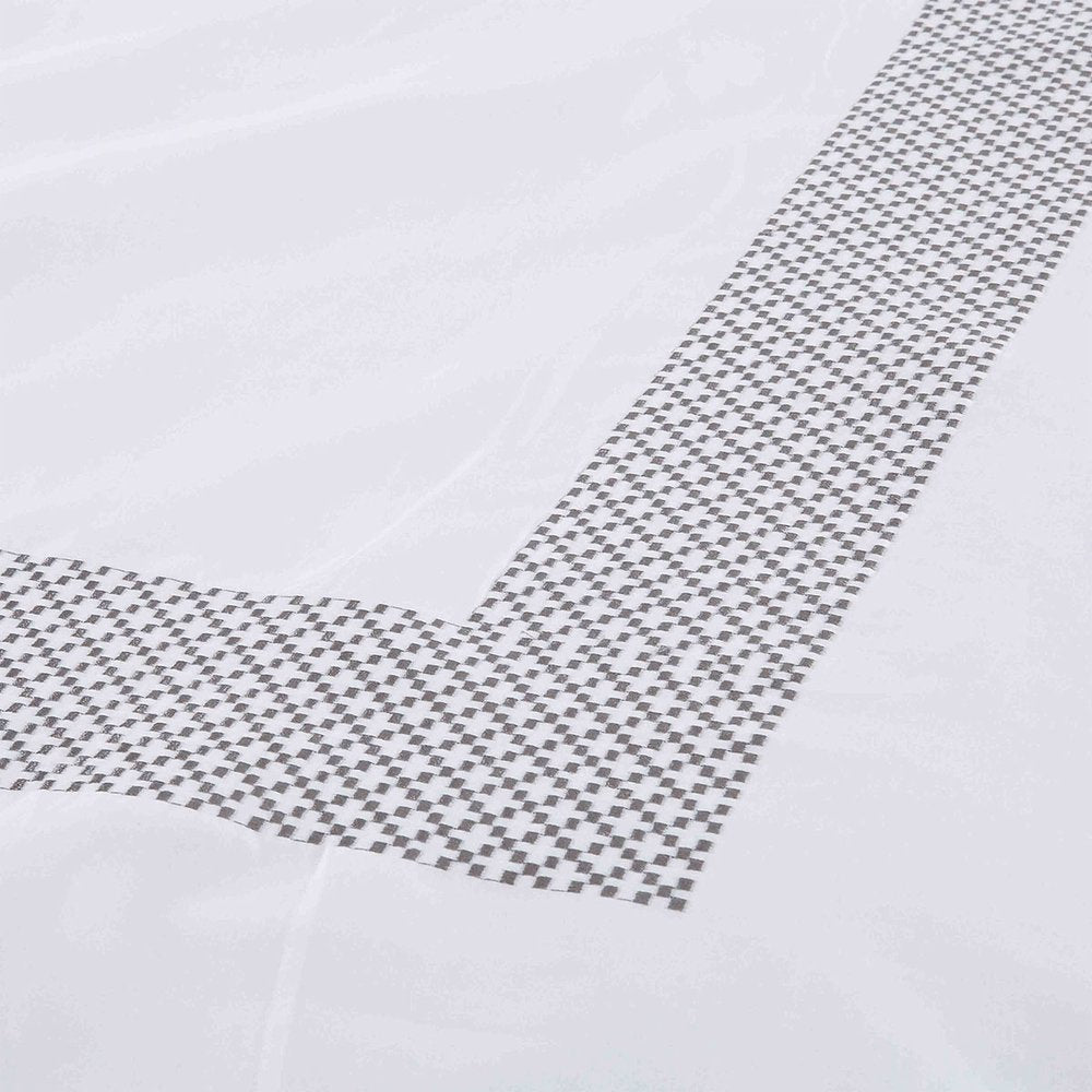 Gray and White Queen 100% Cotton 200 Thread Count Washable Duvet Cover Set HomeRoots