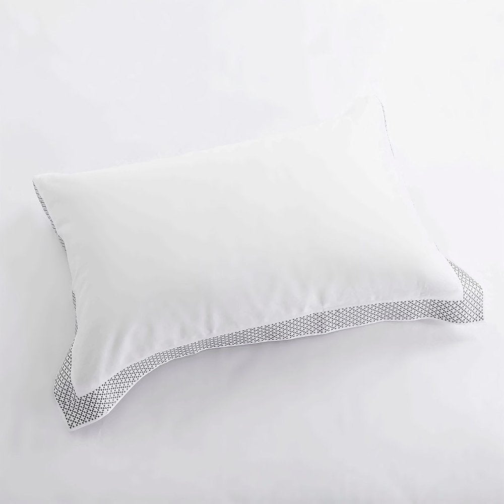 Gray and White Queen 100% Cotton 200 Thread Count Washable Duvet Cover Set — view 2