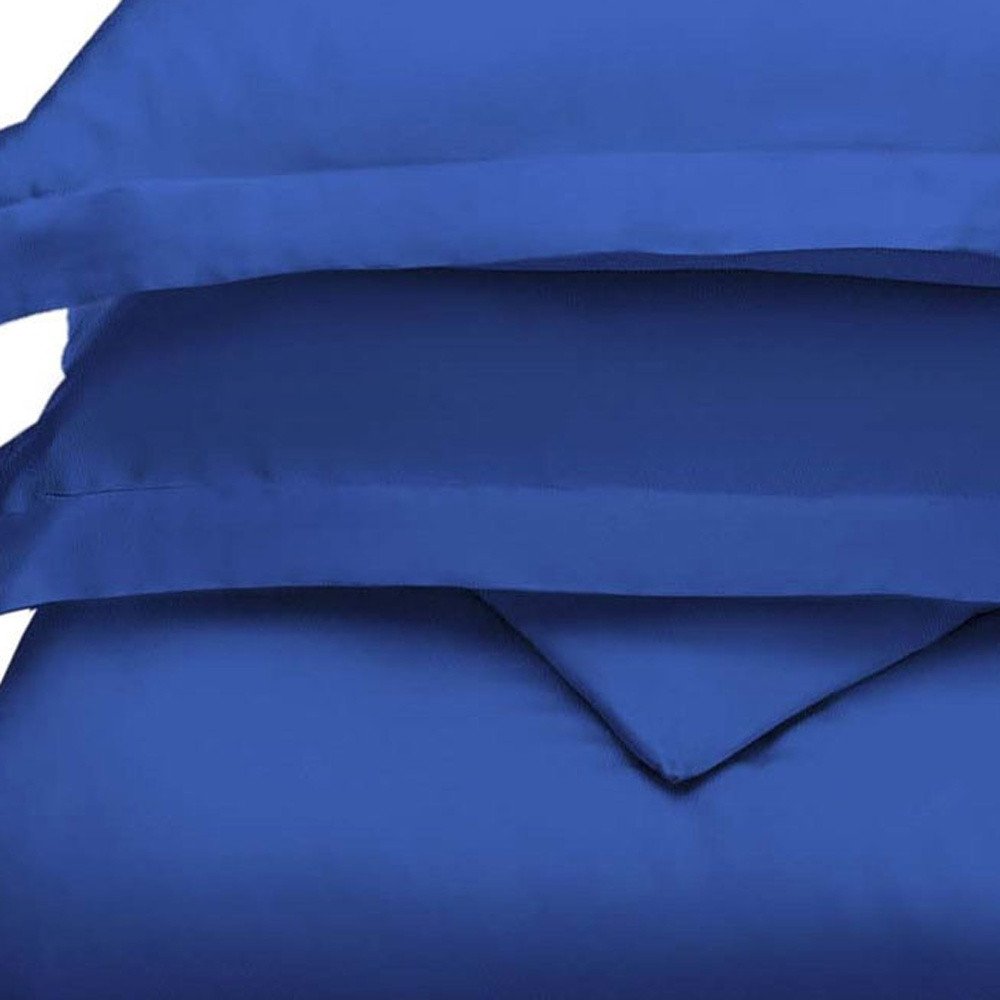 Navy Blue Queen Modal Washable Duvet Cover Set — view 4