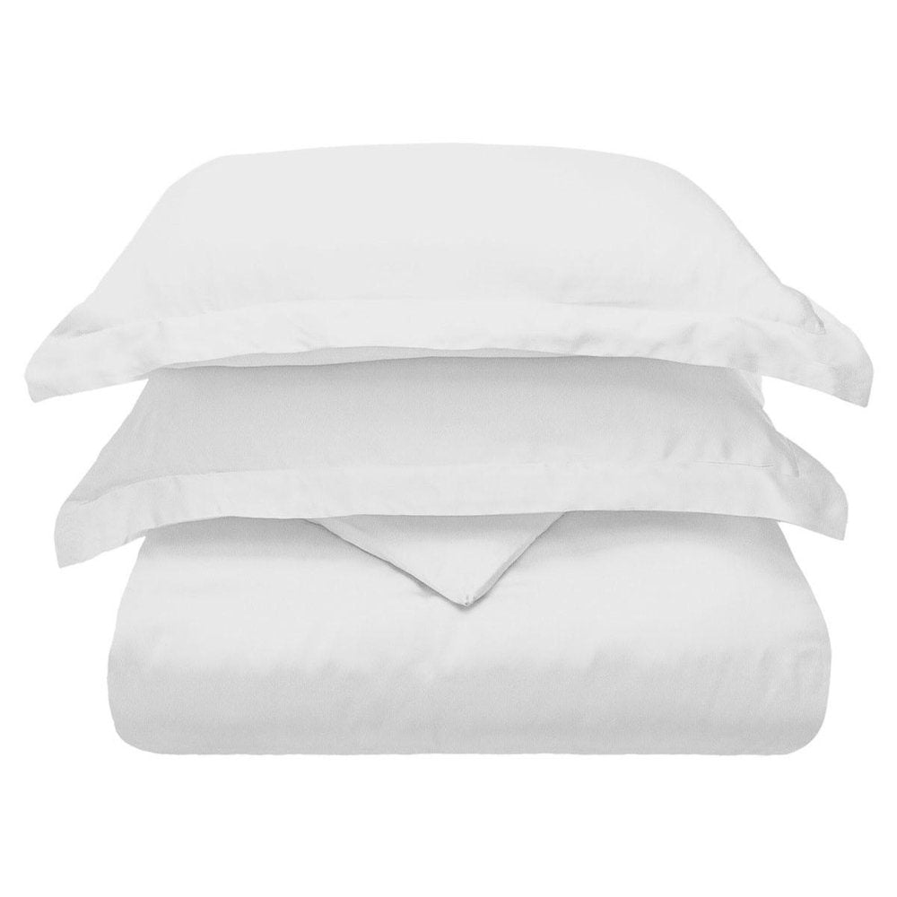 White Queen Cotton Blend 300 Thread Count Washable Duvet Cover Set HomeRoots