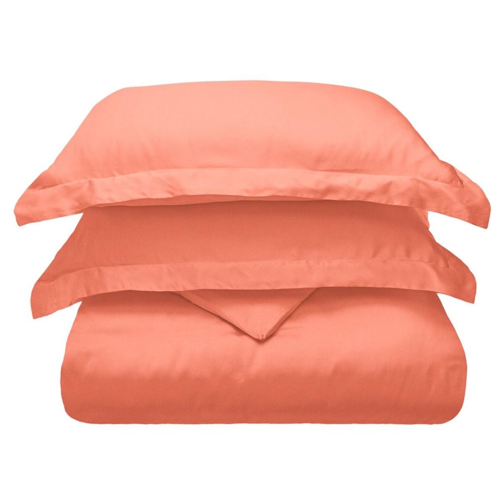 Coral King Cotton Blend 300 Thread Count Washable Duvet Cover Set HomeRoots