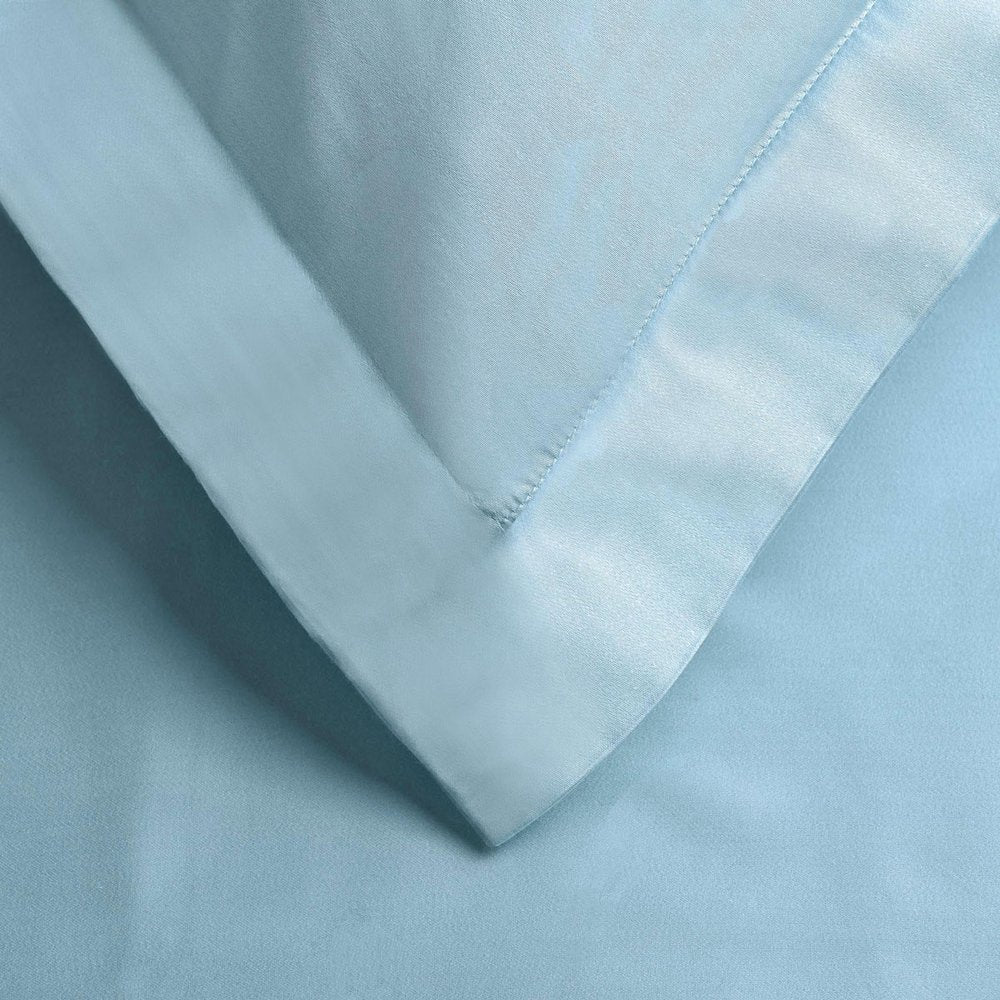 Light Blue King Modal Washable Duvet Cover Set With Two Shams