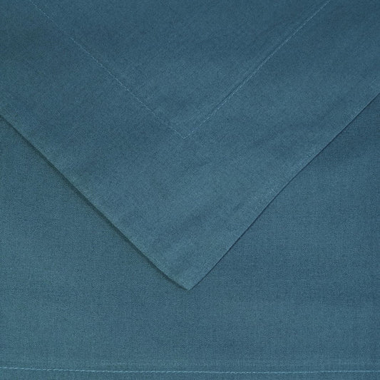 Navy Blue Queen Cotton Washable Duvet Cover Set With Two Shams HomeRoots