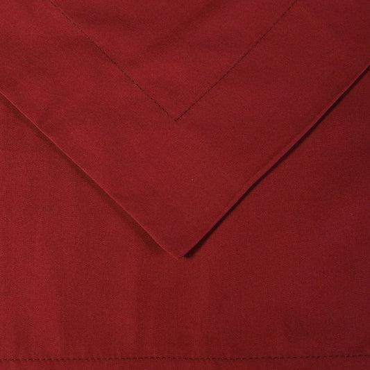 Burgundy King Cotton Washable Duvet Cover Set With Two Shams HomeRoots