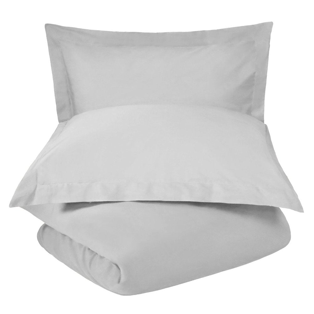 Platinum King Cotton Washable Duvet Cover Set HomeRoots