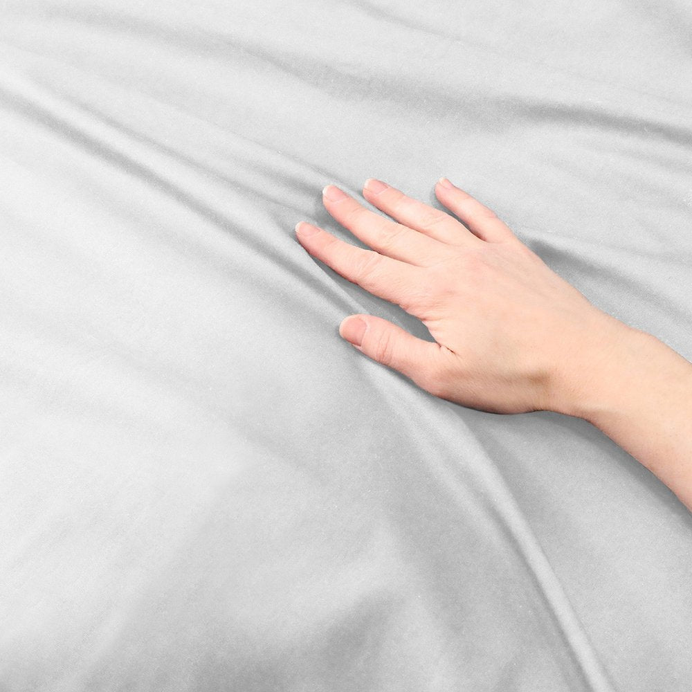 Platinum King Cotton Washable Duvet Cover Set HomeRoots