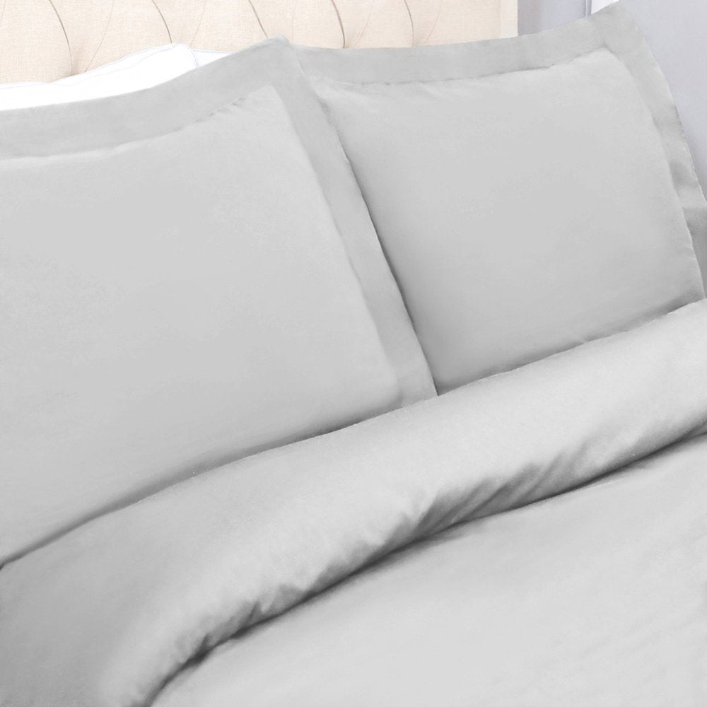 Platinum King Cotton Washable Duvet Cover Set HomeRoots