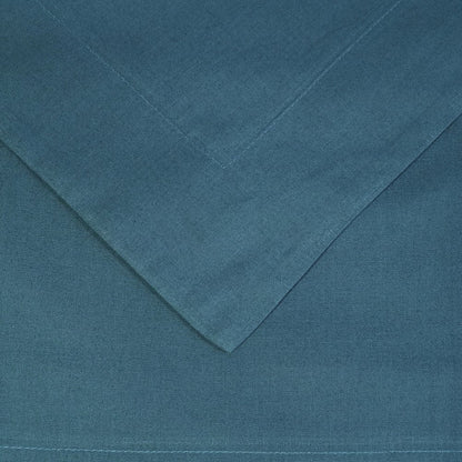 Navy Blue Twin 100% Cotton 300 Thread Count Washable Duvet Cover Set HomeRoots