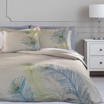 Blue and White King 100% Cotton 200 Thread Count Washable Duvet Cover Set HomeRoots