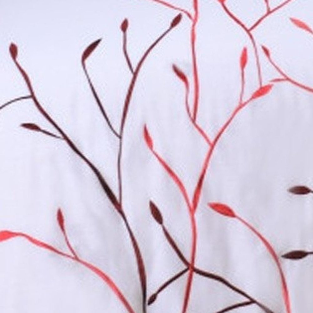 White And Red Queen Cotton Washable Duvet Cover Set With Two Shams — view 5
