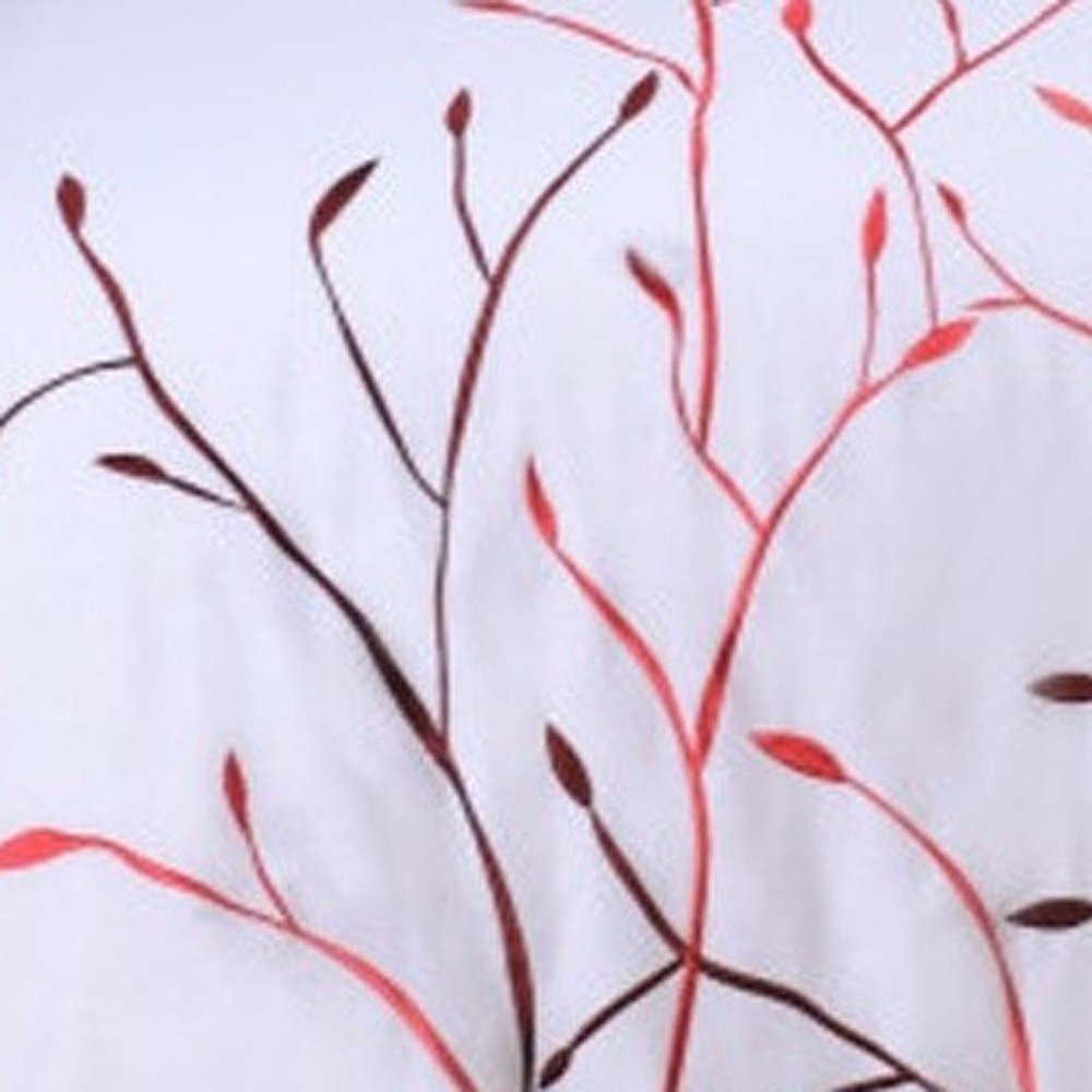 White And Red Queen Cotton Washable Duvet Cover Set With Two Shams — view 7