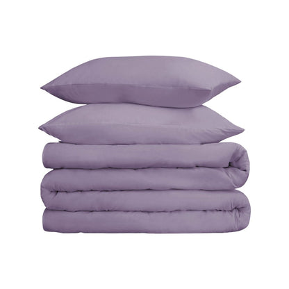 Lavender Queen Cotton Washable Duvet Cover Set With Two Shams