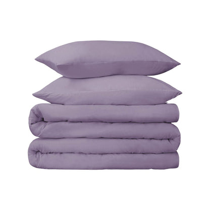 Lavender Queen Cotton Washable Duvet Cover Set With Two Shams