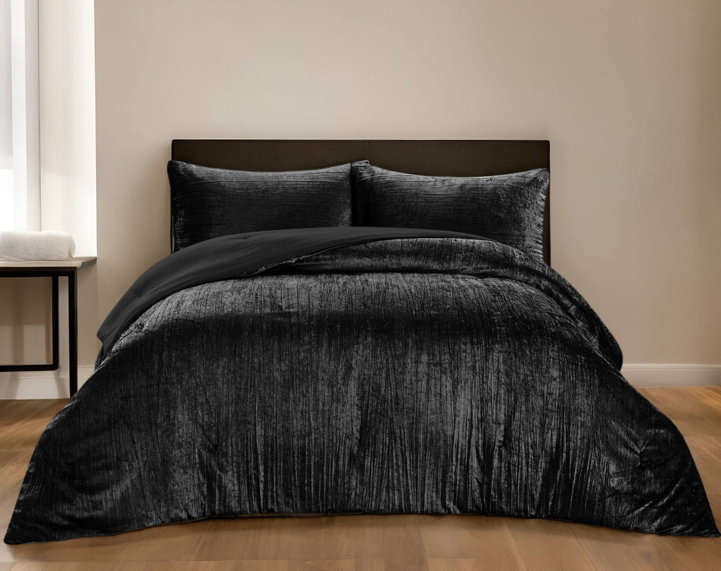 Dark Slate Gray Queen Polyester 180 Thread Count Washable Down Comforter Set