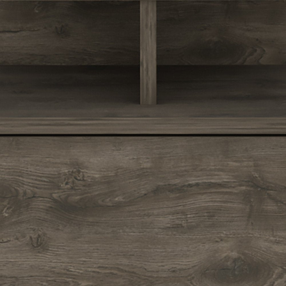 12" Brown Wood One Drawer Nightstand HomeRoots