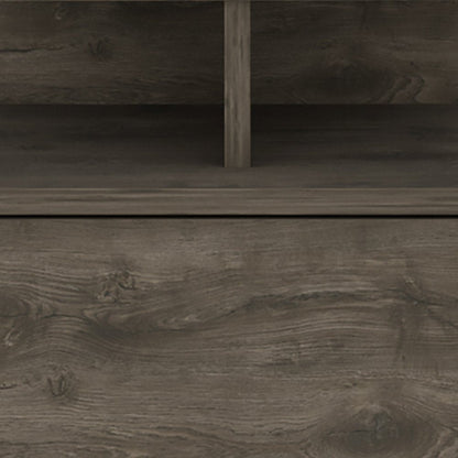 12" Brown Wood One Drawer Nightstand HomeRoots