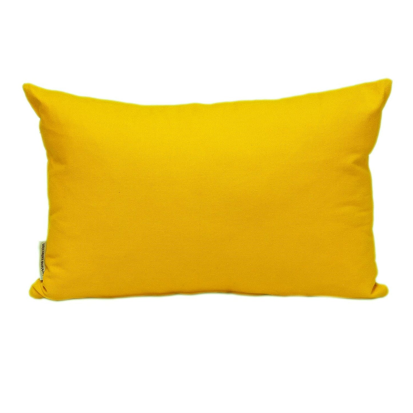 12" X 18" Yellow Cotton Lumbar Throw Pillow FurniFindUSA