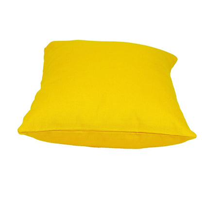 12" X 18" Yellow Cotton Lumbar Throw Pillow FurniFindUSA
