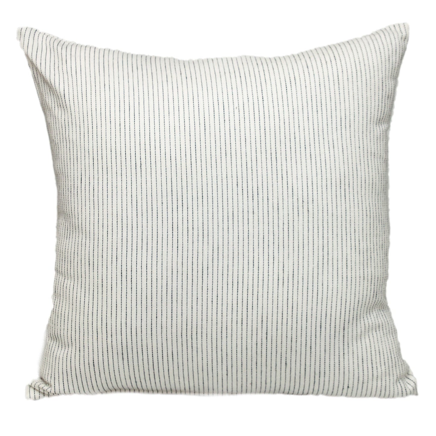 20" Brown and White Striped Cotton Throw Pillow 7.0" (L) x 20.0" (W) x 20.0" (H) FurniFindUSA