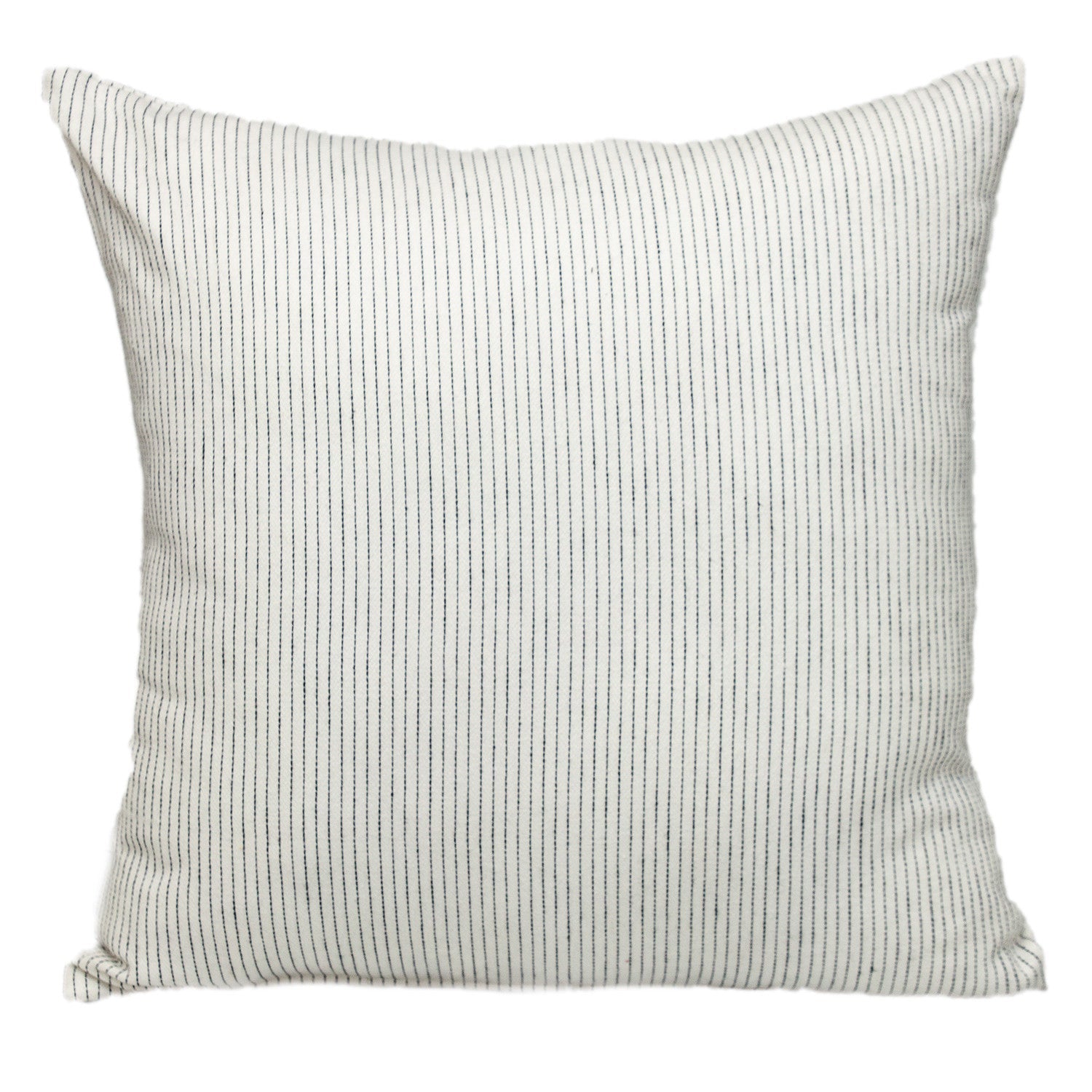 20" Brown and White Striped Cotton Throw Pillow 7.0" (L) x 20.0" (W) x 20.0" (H) FurniFindUSA
