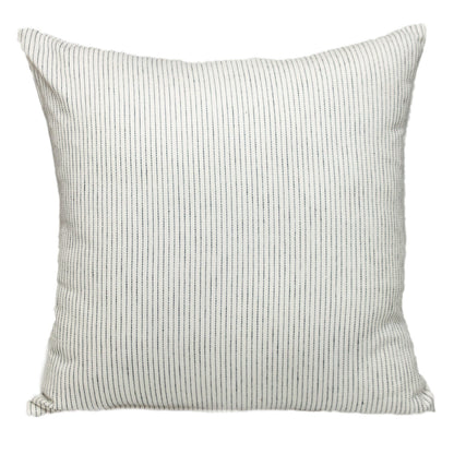 20" Brown and White Striped Cotton Throw Pillow 7.0" (L) x 20.0" (W) x 20.0" (H) FurniFindUSA