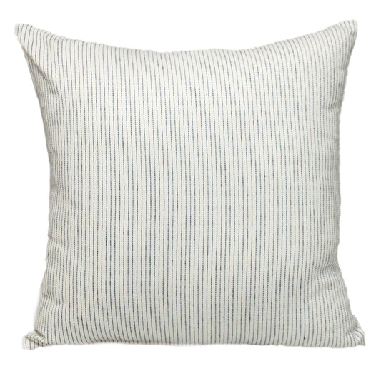 20" Brown and White Striped Cotton Throw Pillow 7.0" (L) x 20.0" (W) x 20.0" (H) FurniFindUSA