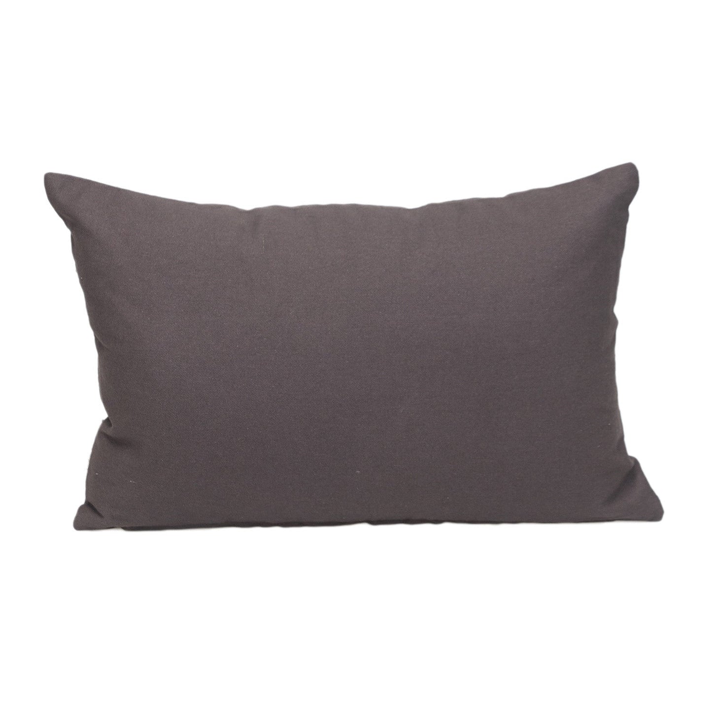 12" X 18" Gray Cotton Throw Pillow 7.0" (L) x 18.0" (W) x 12.0" (H) FurniFindUSA