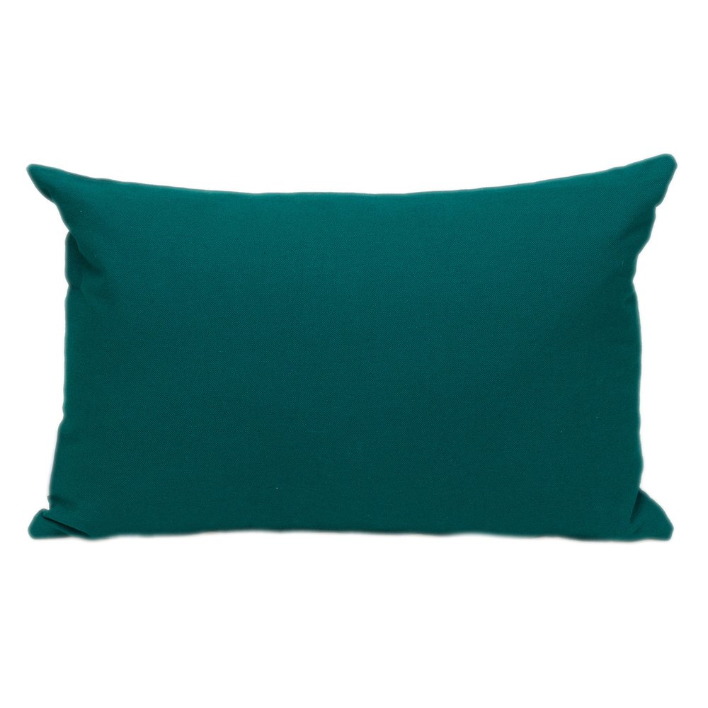 12" X 18" Green Cotton Throw Pillow — view 1