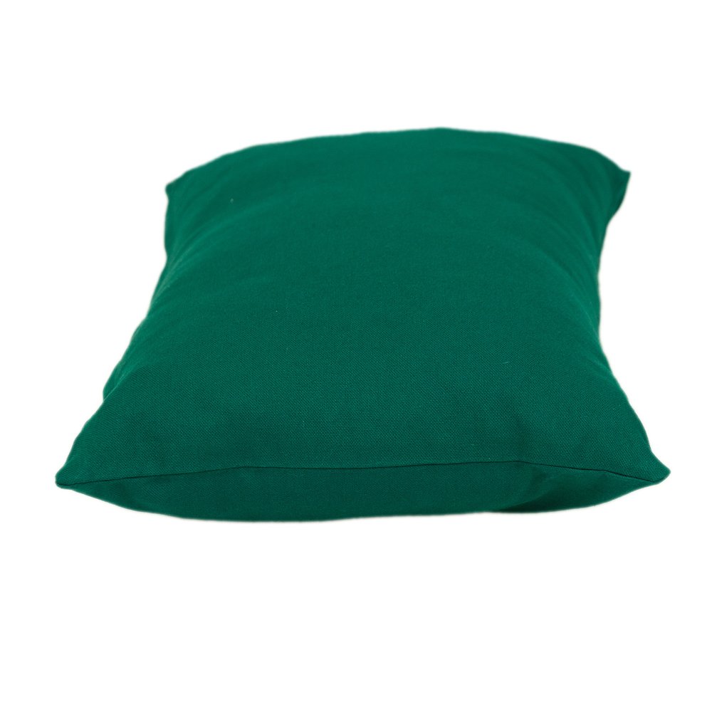 12" X 18" Green Cotton Throw Pillow — view 2