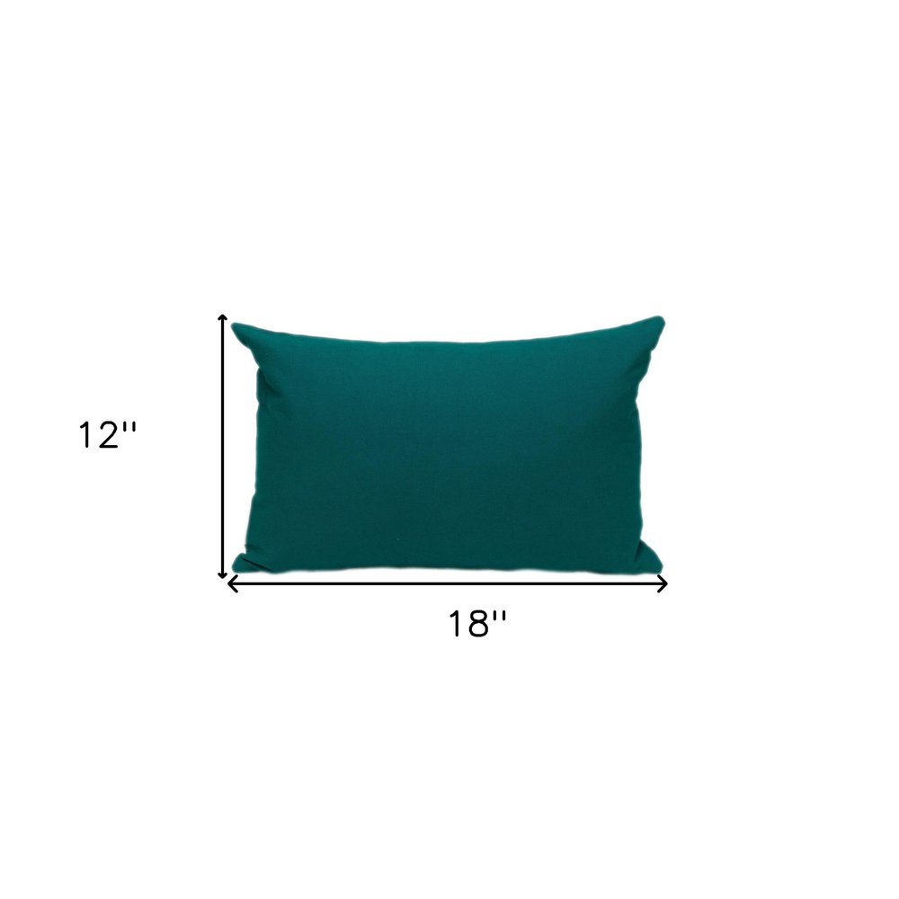 12" X 18" Green Cotton Throw Pillow — view 5