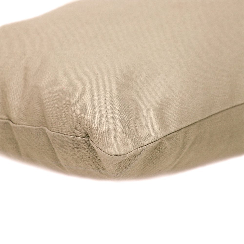 12" X 18" Gray Cotton Throw Pillow — view 3